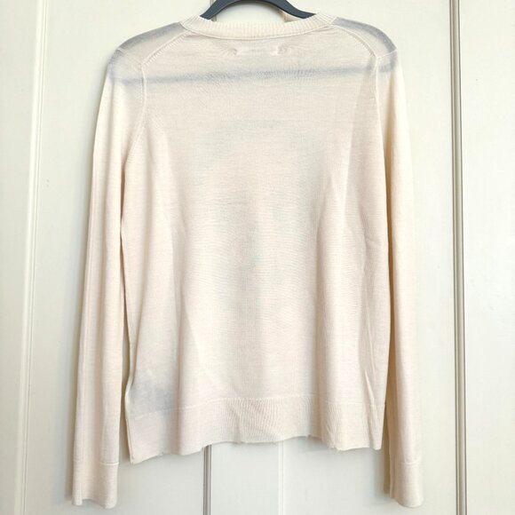 Zadig Voltaire Miss Camo Skull Ivory Merino Wool Sweater Size Large NWOT - Picture 10 of 16